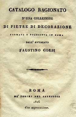 Front cover of Corsi's Catalogo ragionato