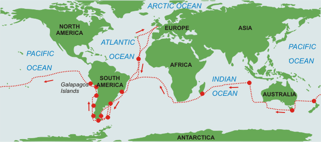 Ч дарвин кругосветное путешествие. Кругосветное путешествие Чарльза Дарвина. Карта путешествия Дарвина на корабле Бигль. Маршрут кругосветного путешествия Чарльза Дарвина. Маршрут Чарльза Дарвина на корабле Бигль.