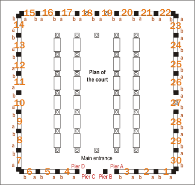 Plan of the court